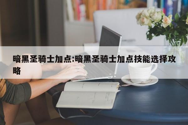 暗黑圣骑士加点:暗黑圣骑士加点技能选择攻略
